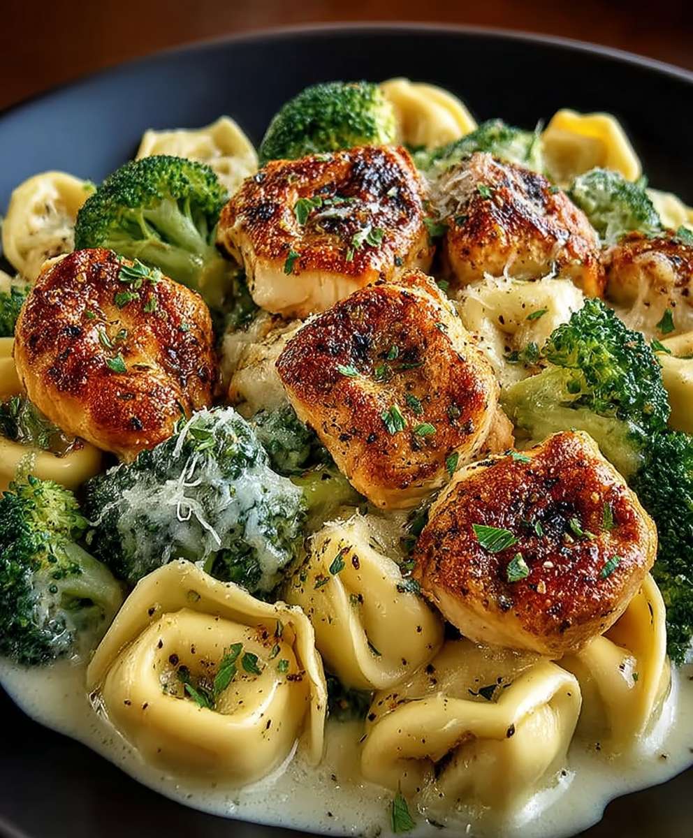 Garlic Parmesan Chicken Tortellini