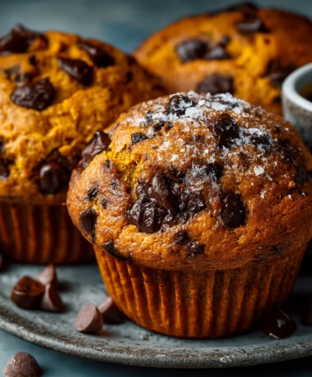 Pumpkin Chocolate Chip Muffins
