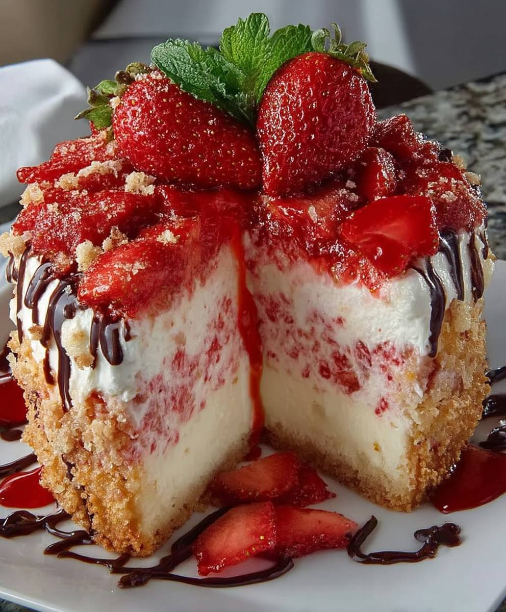 Strawberry Shortcake Cheesecake