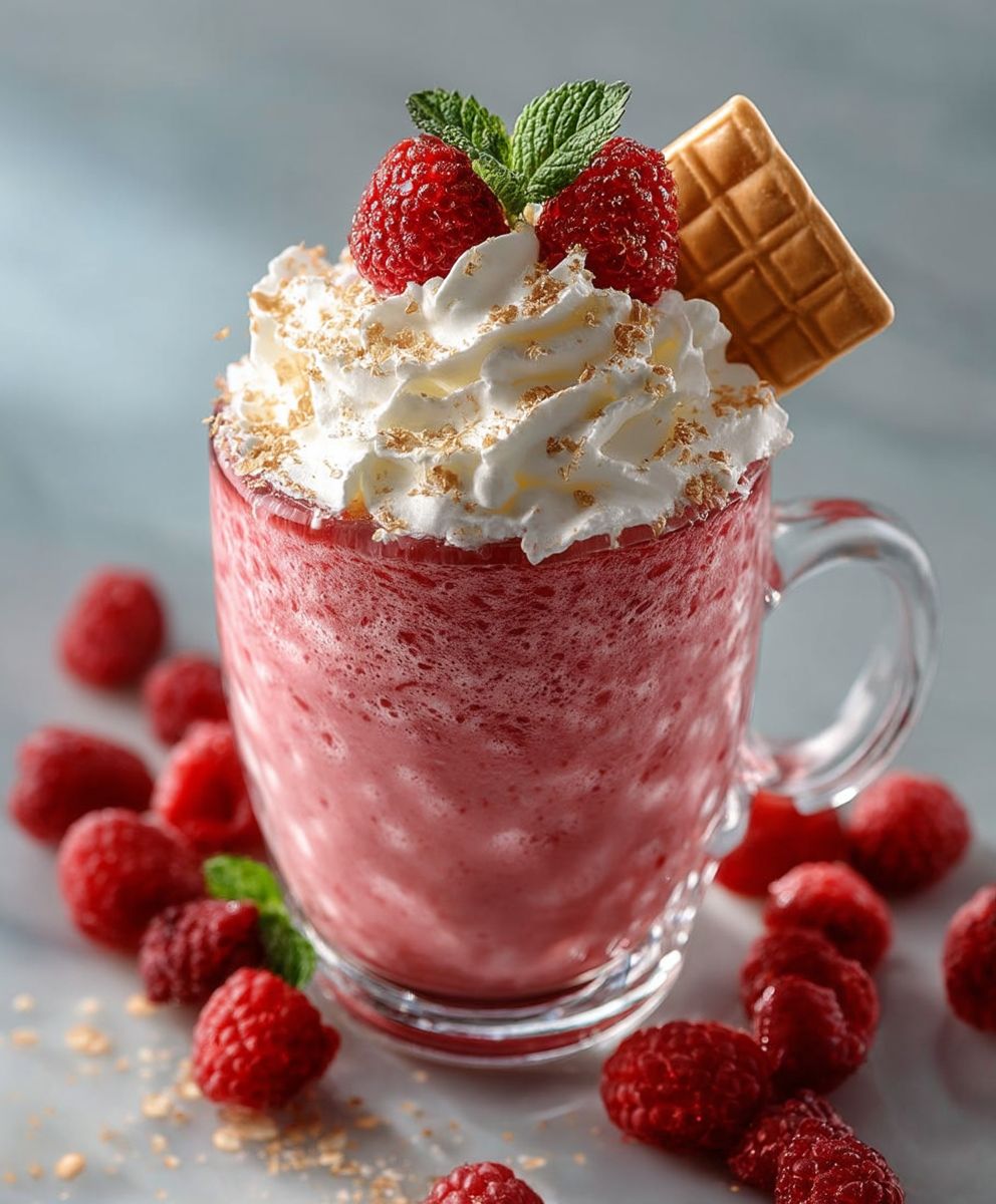 Raspberry cheesecake protein shake