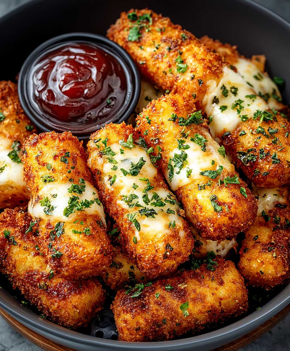 Air Fryer Mozzarella Sticks