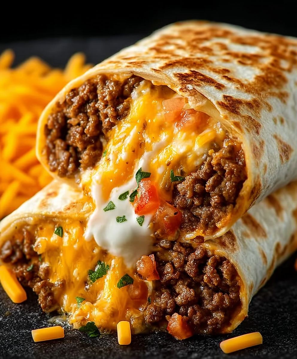 Stuffed Taco Bell Beef Burrito