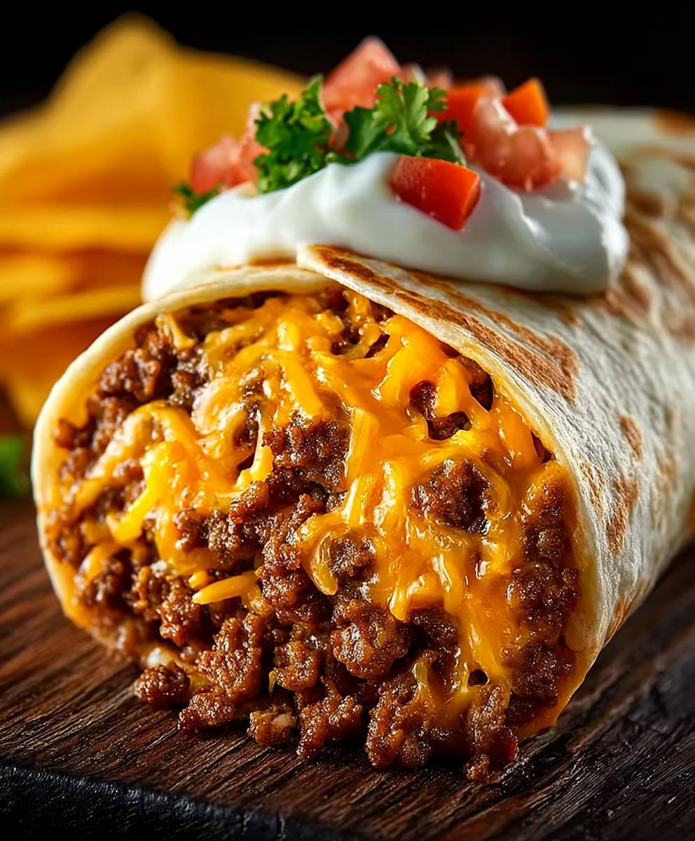 Stuffed Taco Bell Beef Burrito