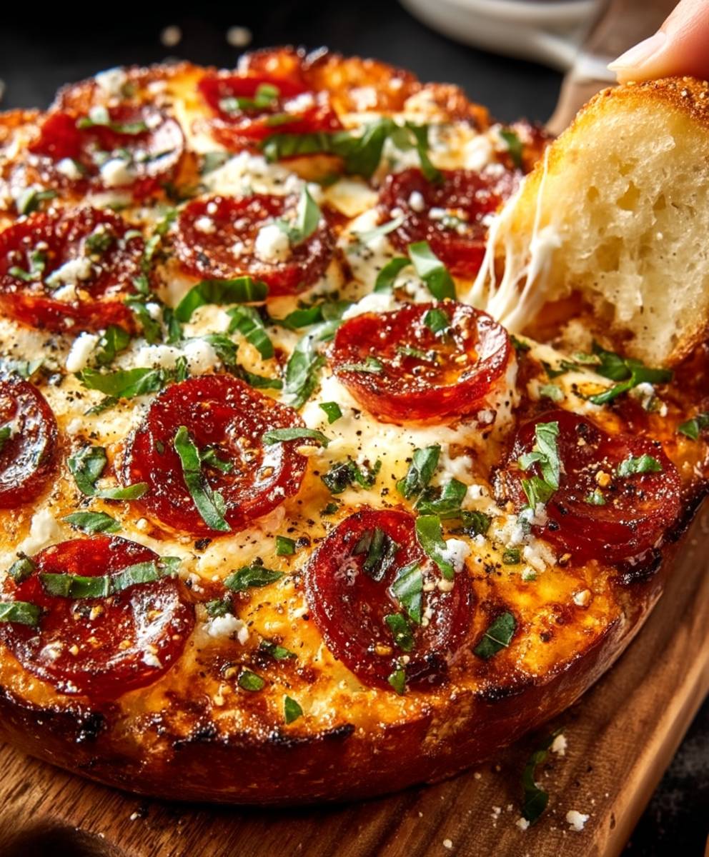 Hot Honey Pepperoni Pizza Dip