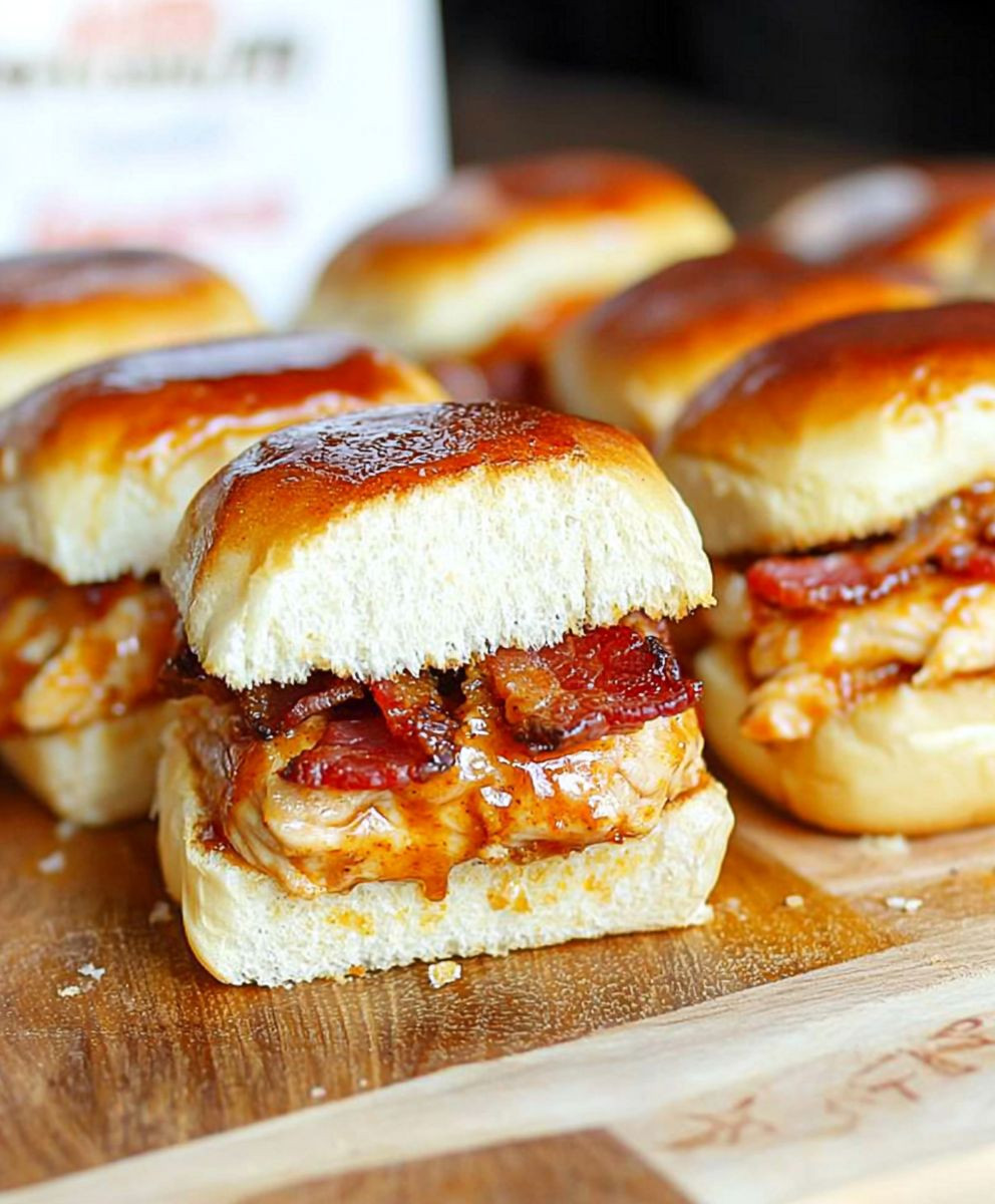 Maple Chicken Bacon Sliders