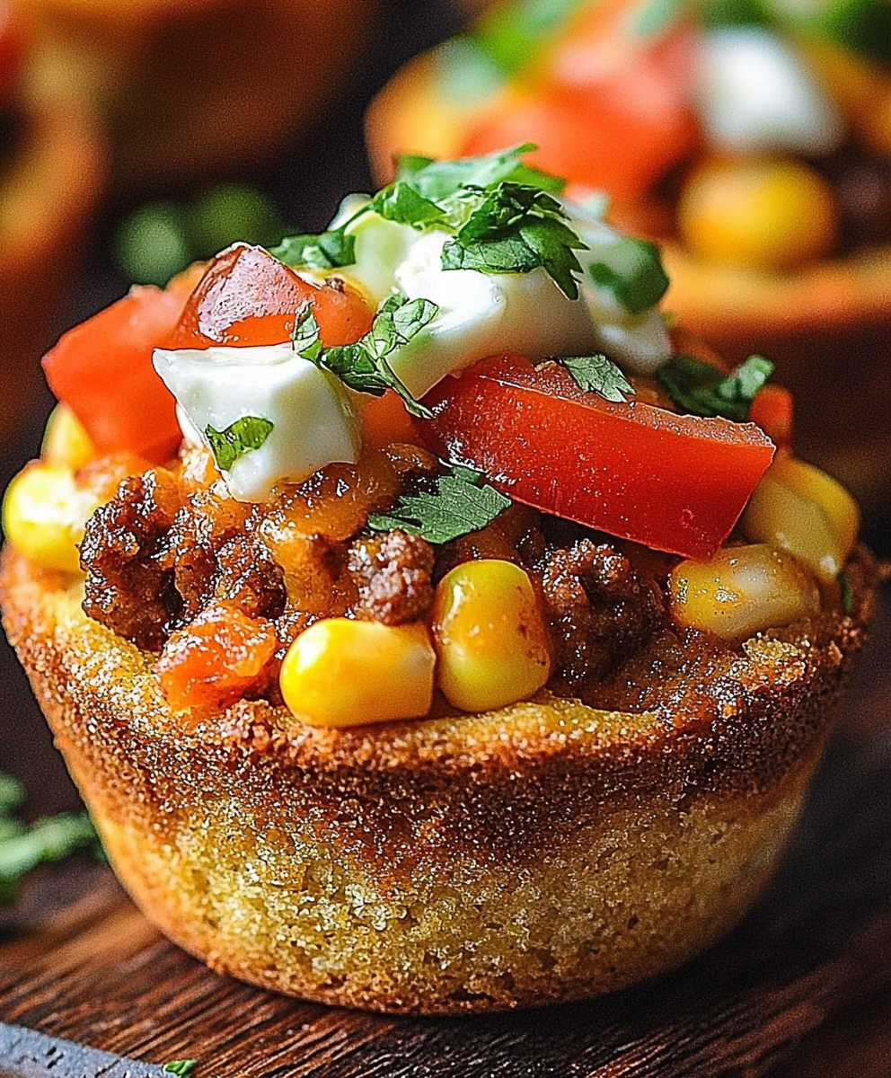 Cornbread Taco Muffins