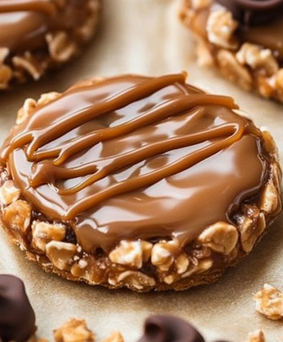 No-Bake Caramel Cookies