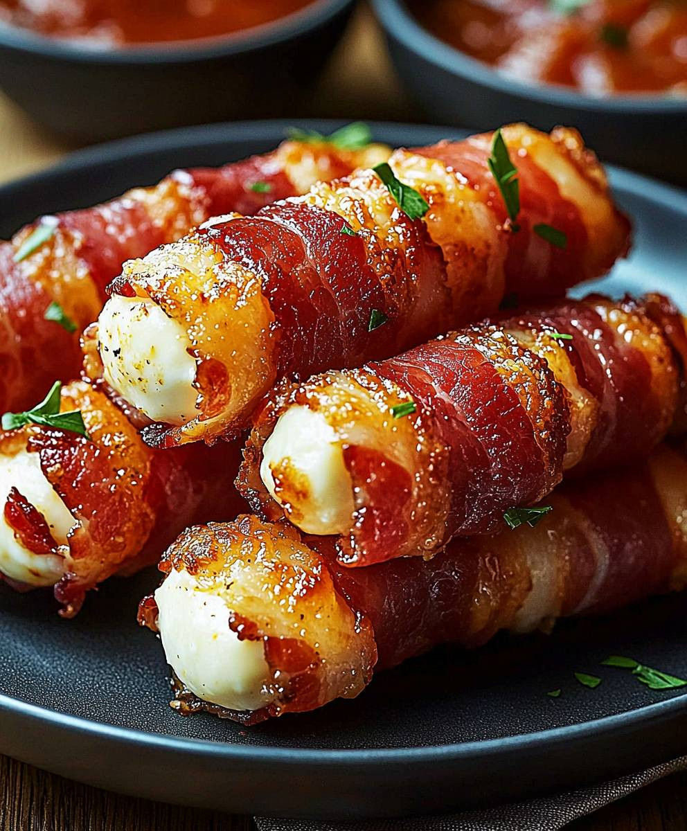 Bacon-Wrapped Mozzarella Sticks
