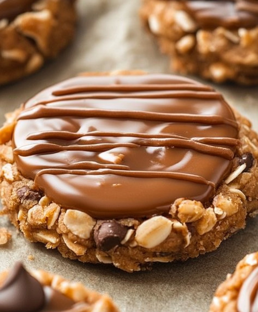 No-Bake Caramel Cookies