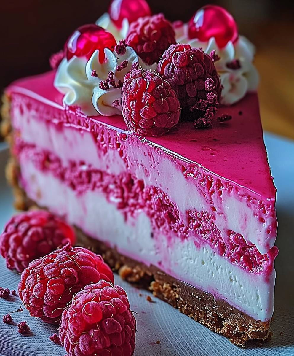 Pink Velvet Raspberry Cheesecake