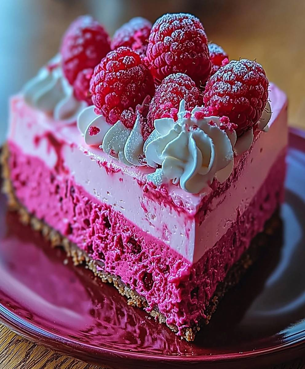 Pink Velvet Raspberry Cheesecake