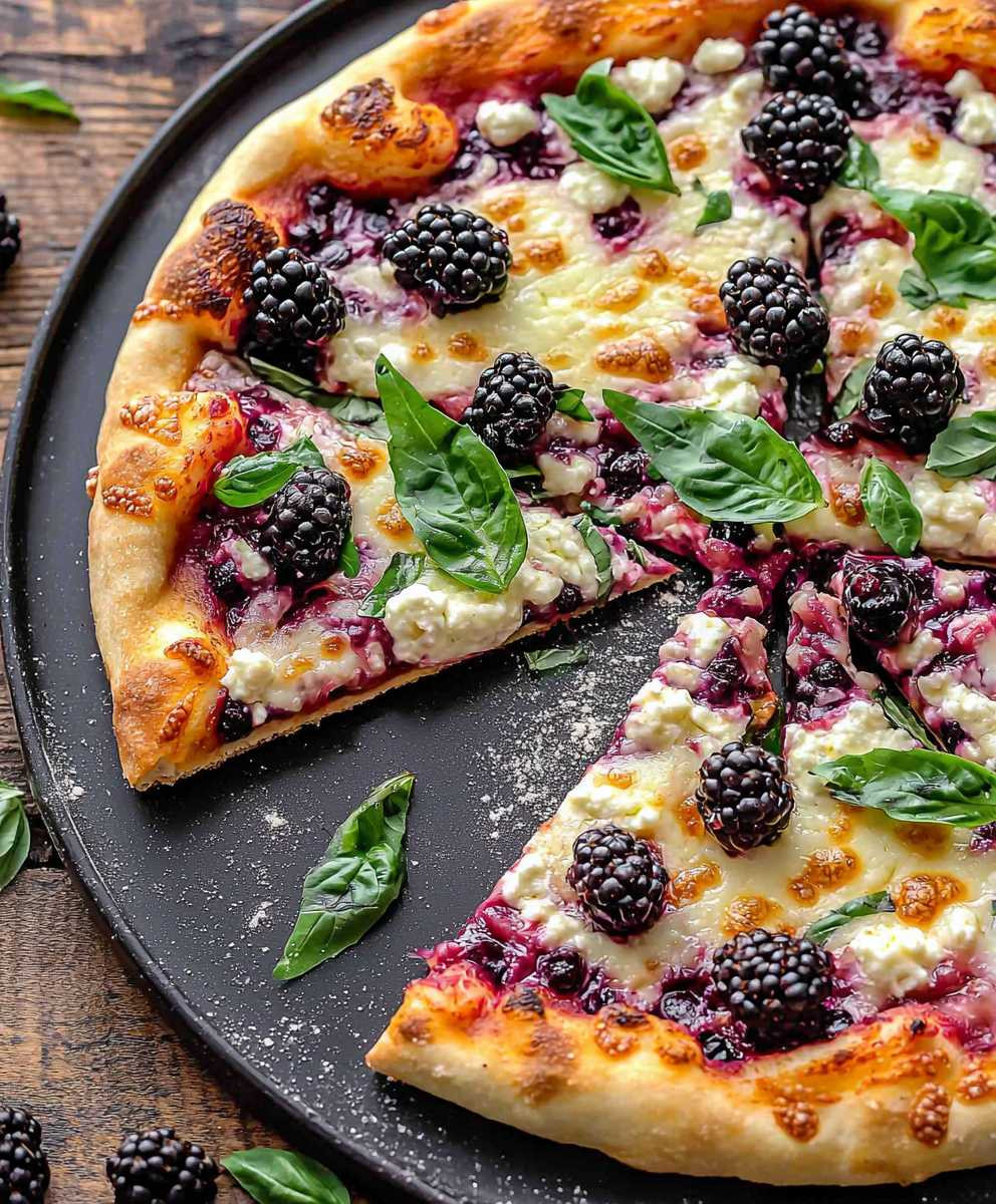Blackberry Basil Pizza