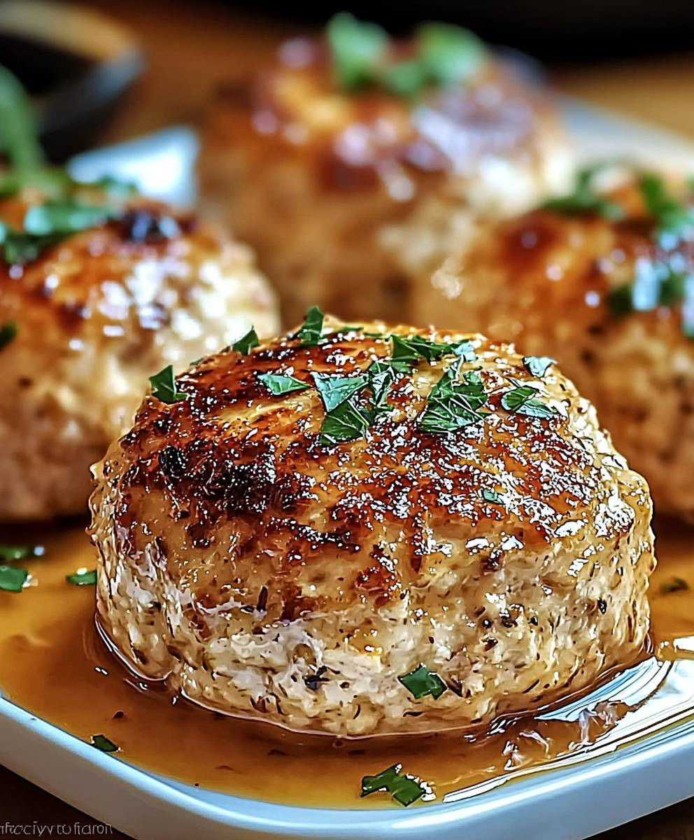 Garlic Parmesan Chicken Meatloaf