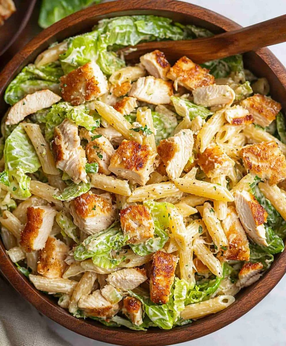 Chicken Caesar Pasta Salad
