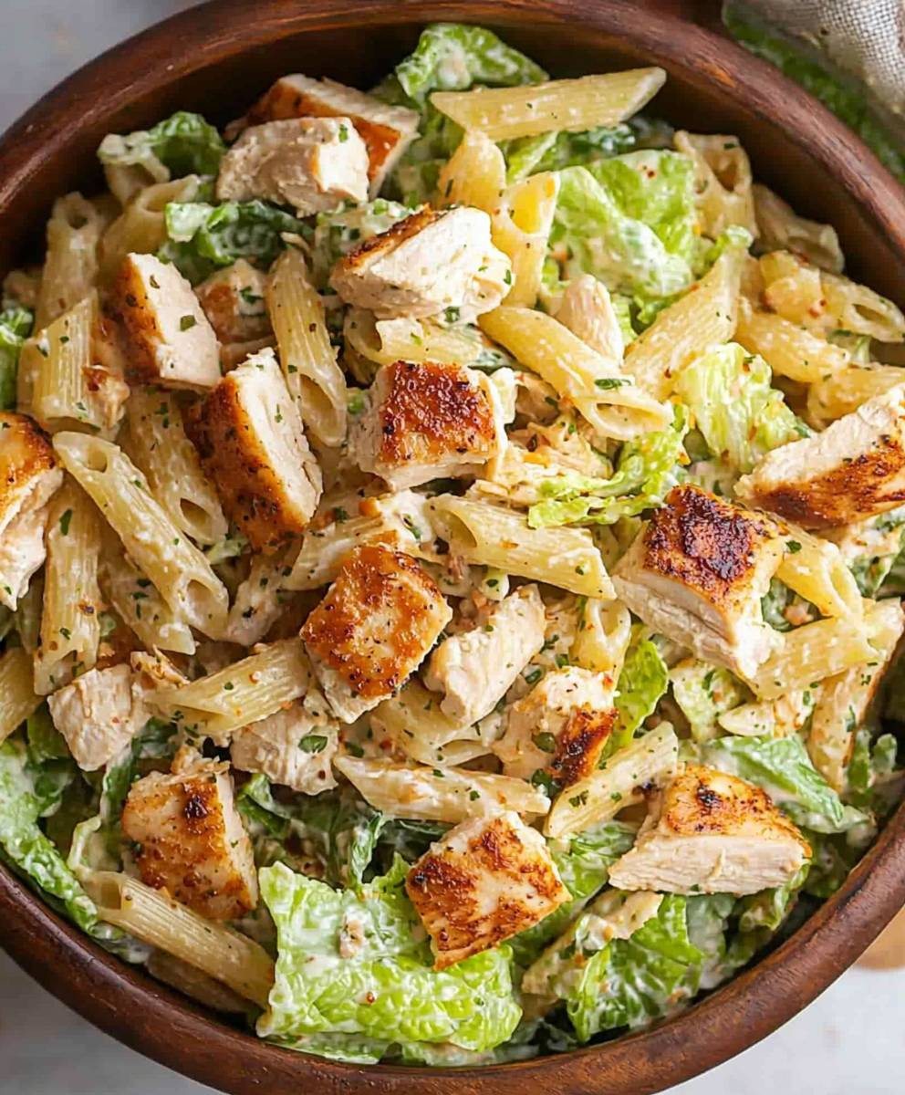 Chicken Caesar Pasta Salad