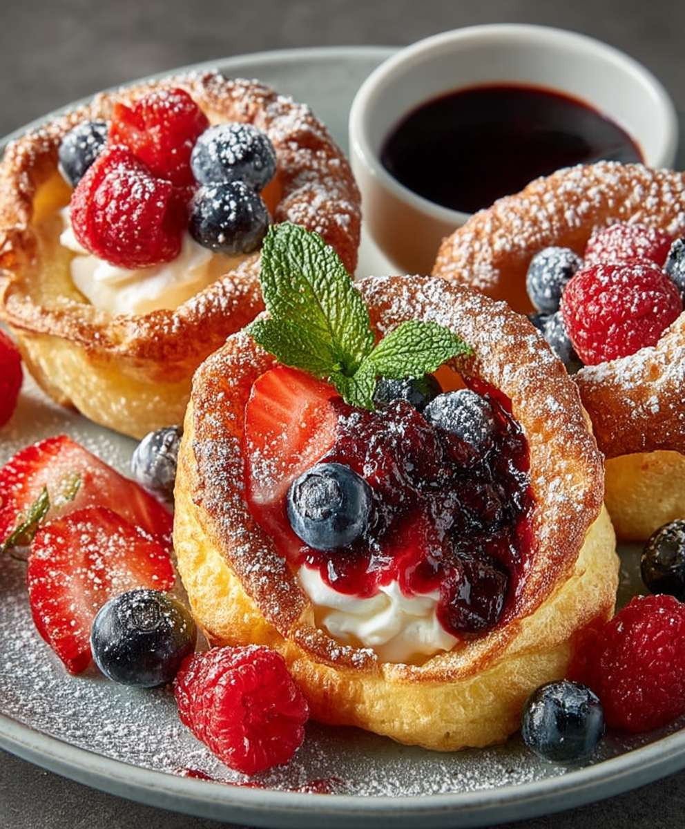 Mini Dutch Baby Pancakes