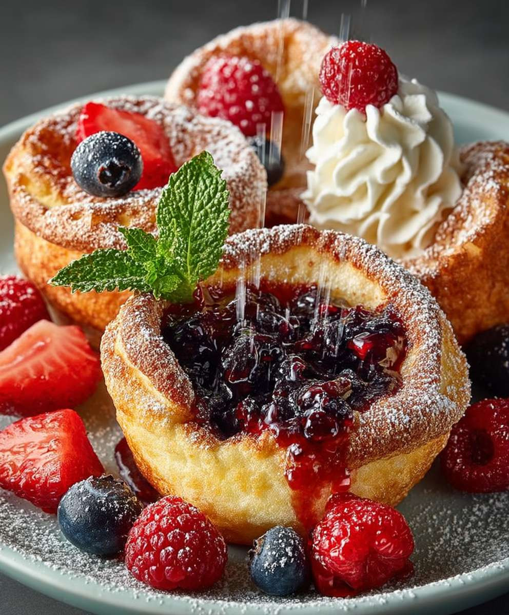 Mini Dutch Baby Pancakes