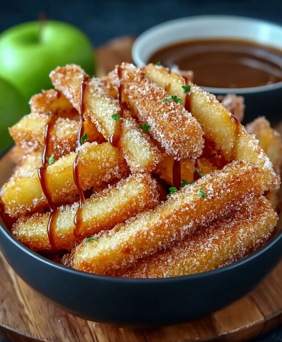 Air fryer apple fries