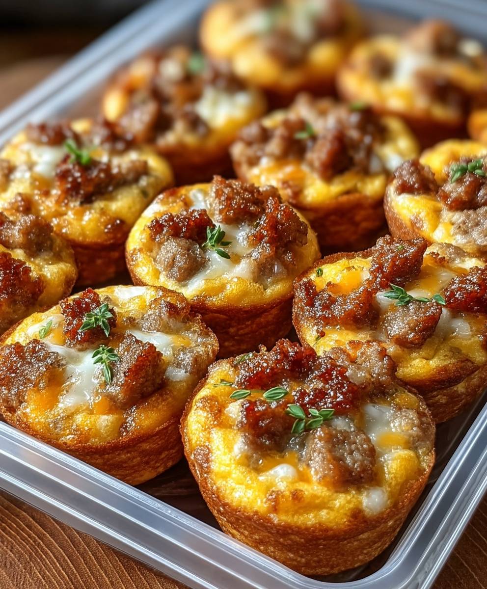 Protein Pancake Sausage Muffins