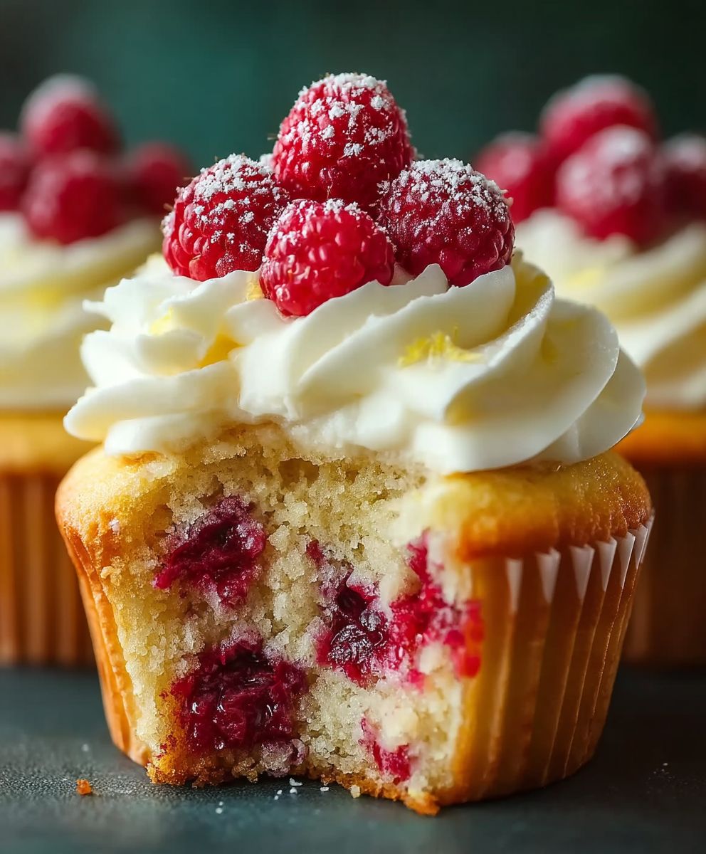 Raspberry lemon cupcakes