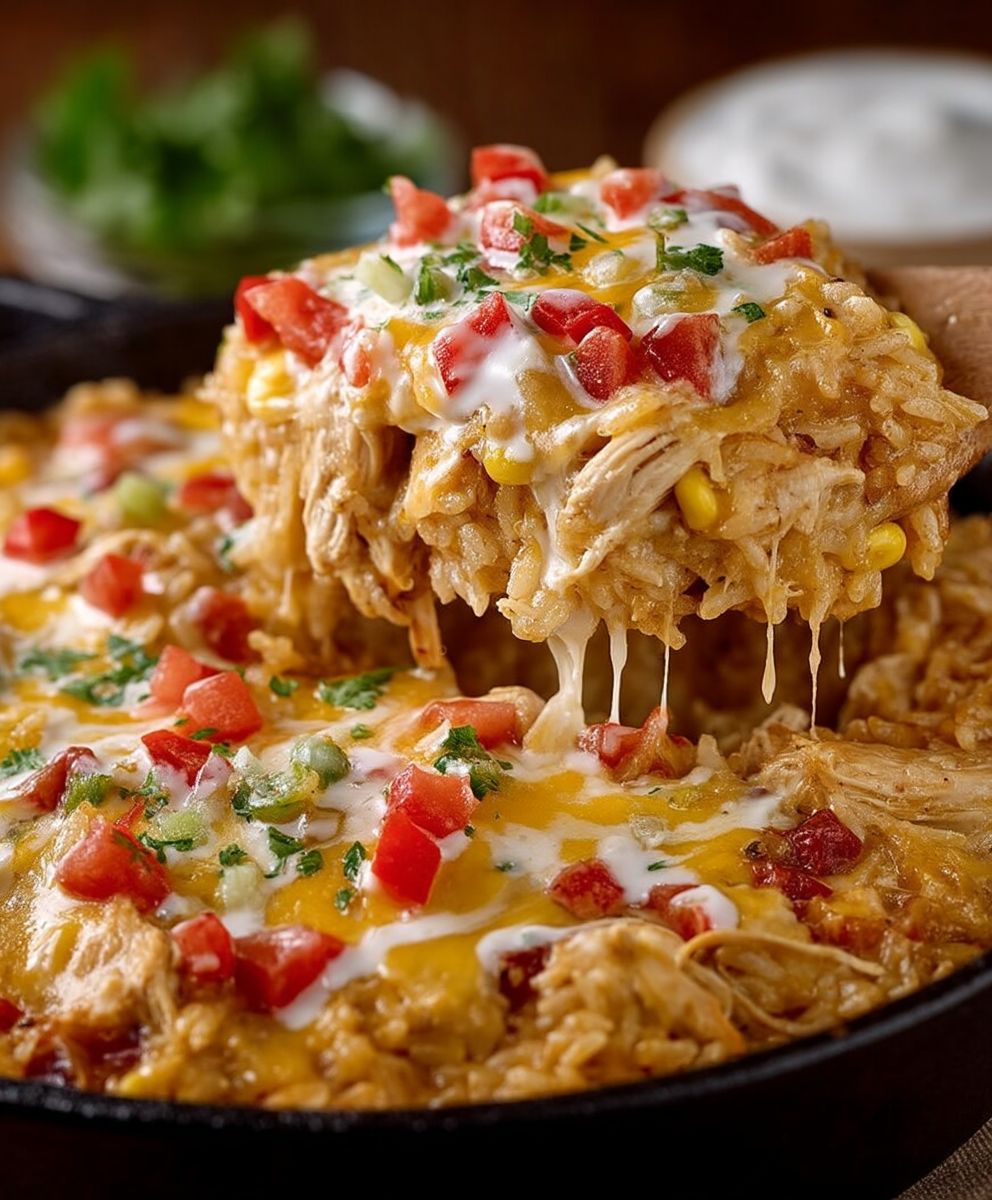 Chicken fajita casserole
