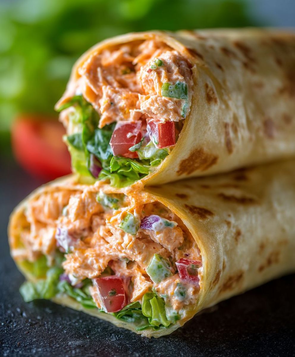 Spicy Sriracha Tuna Wraps