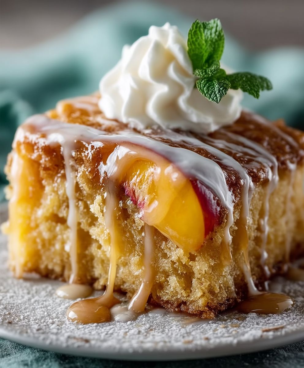 Brown Sugar Peach Cake