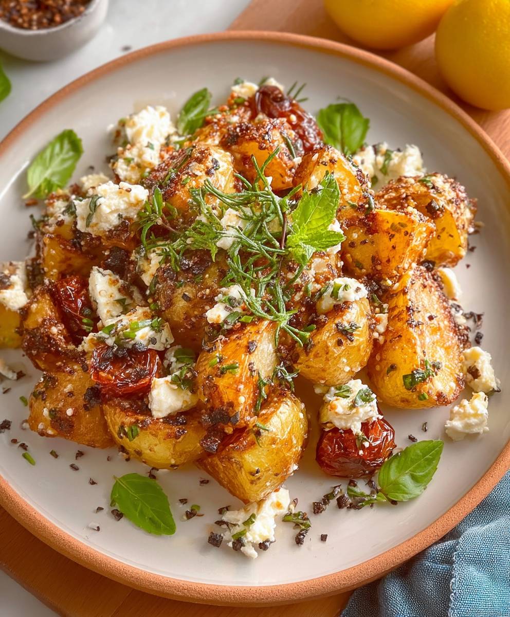 Baked Feta Potatoes