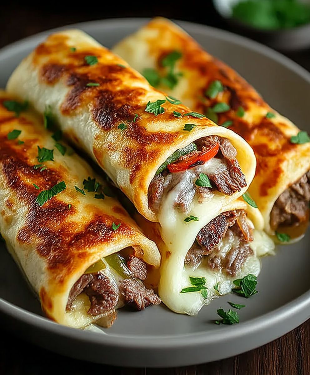 Keto Philly Cheesesteak Roll Ups