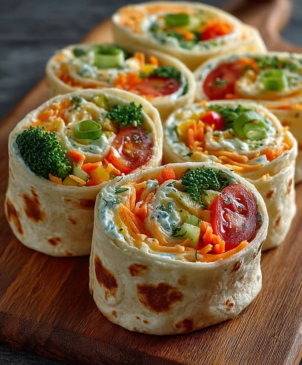 Vegetable Tortilla Roll Ups