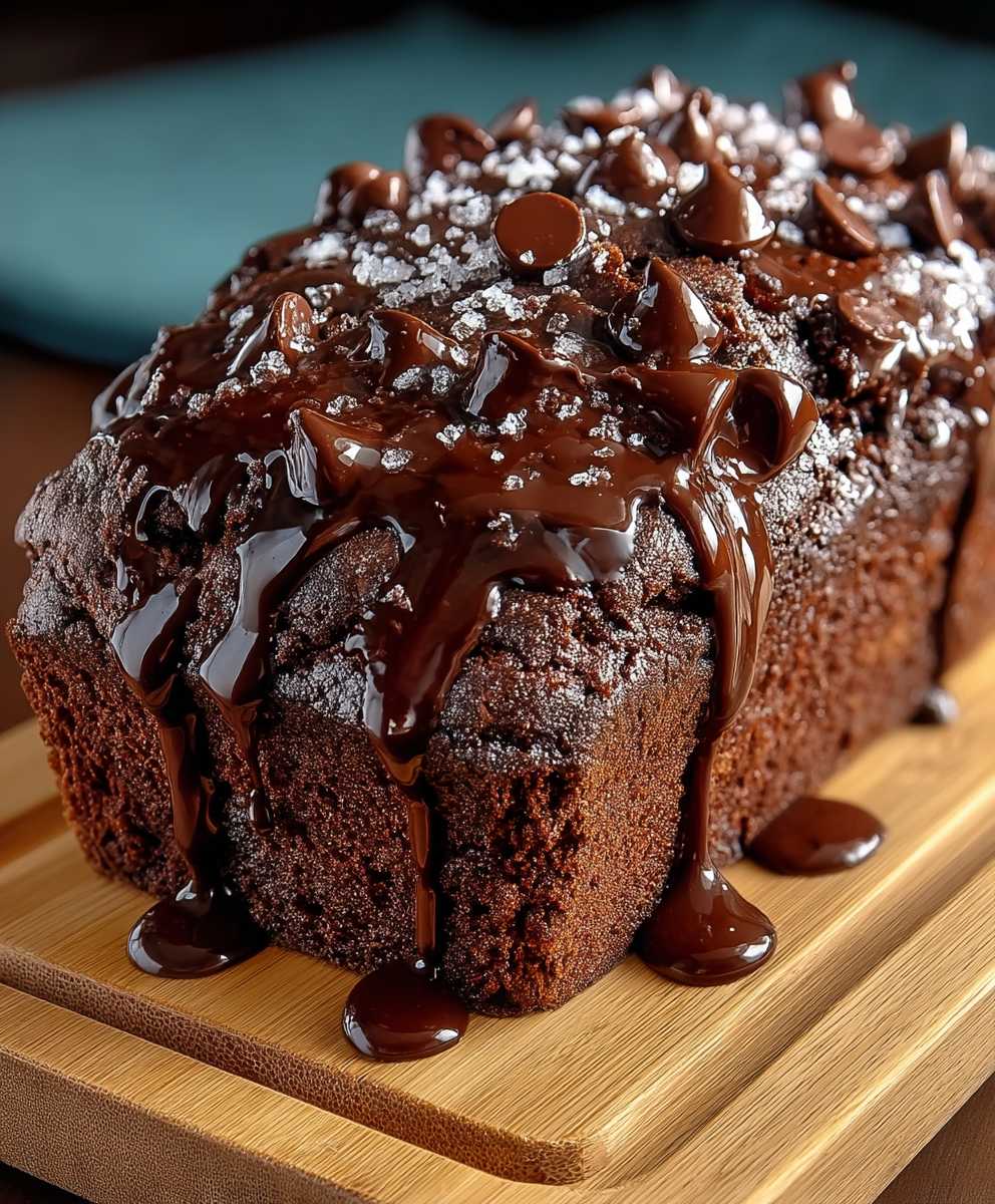 Hot fudge brownie bread