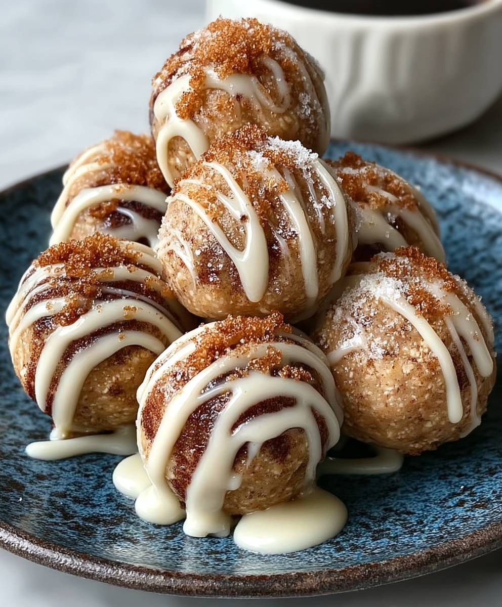 Cinnamon Roll Protein Bites