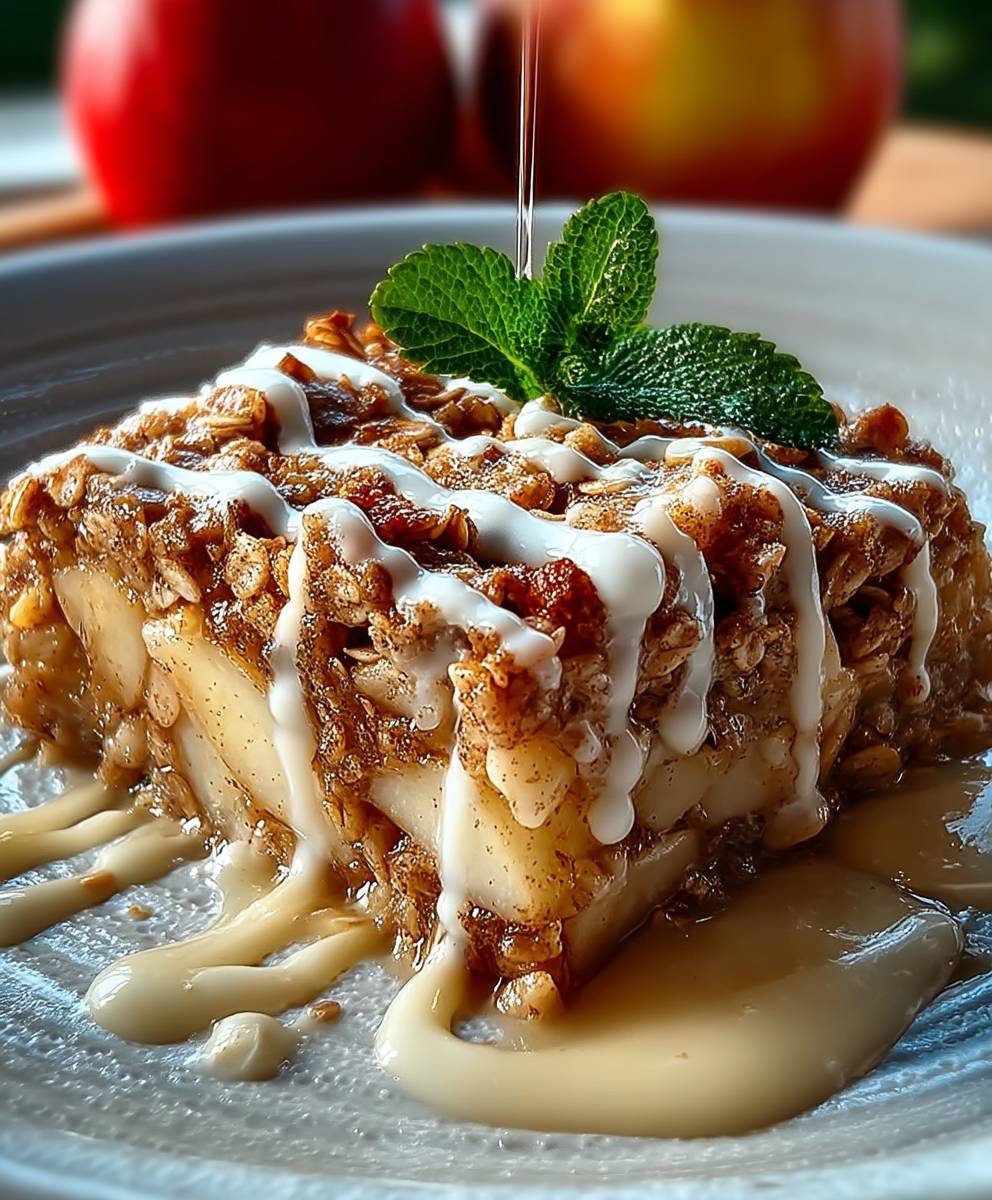 Oatmeal apple breakfast bake