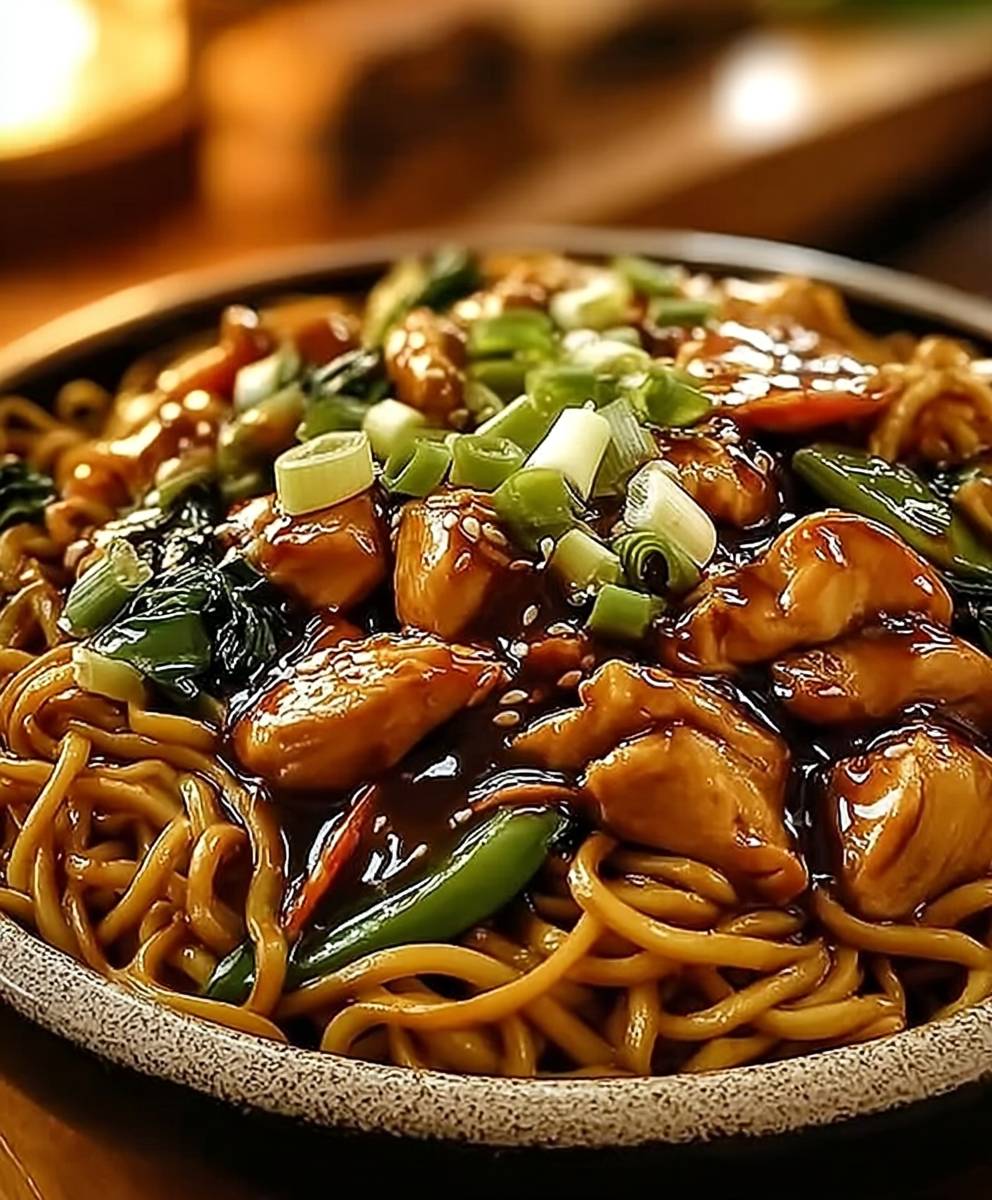 Garlic Chicken Lo Mein