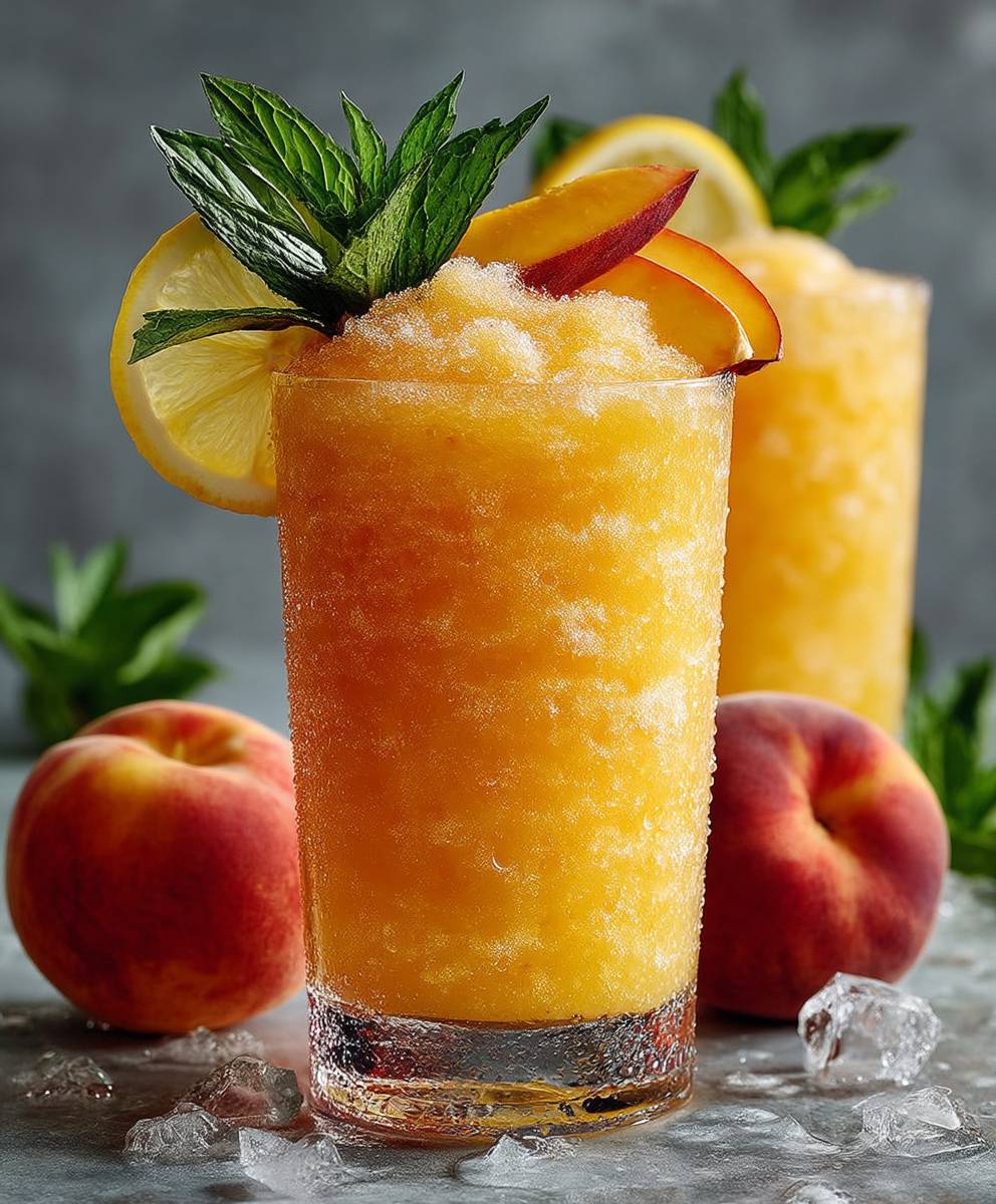 Frozen Peach Lemonade
