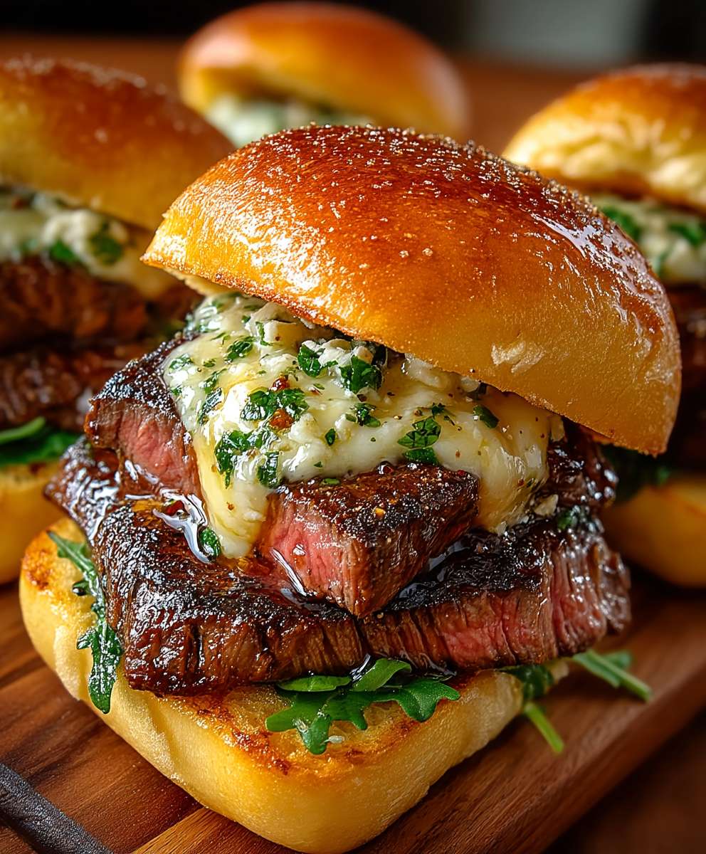 Cowboy Butter Steak Sliders