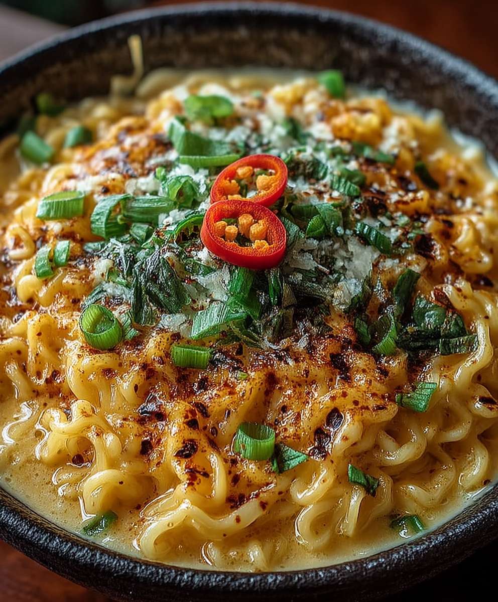 Cheesy Ramen Noodles