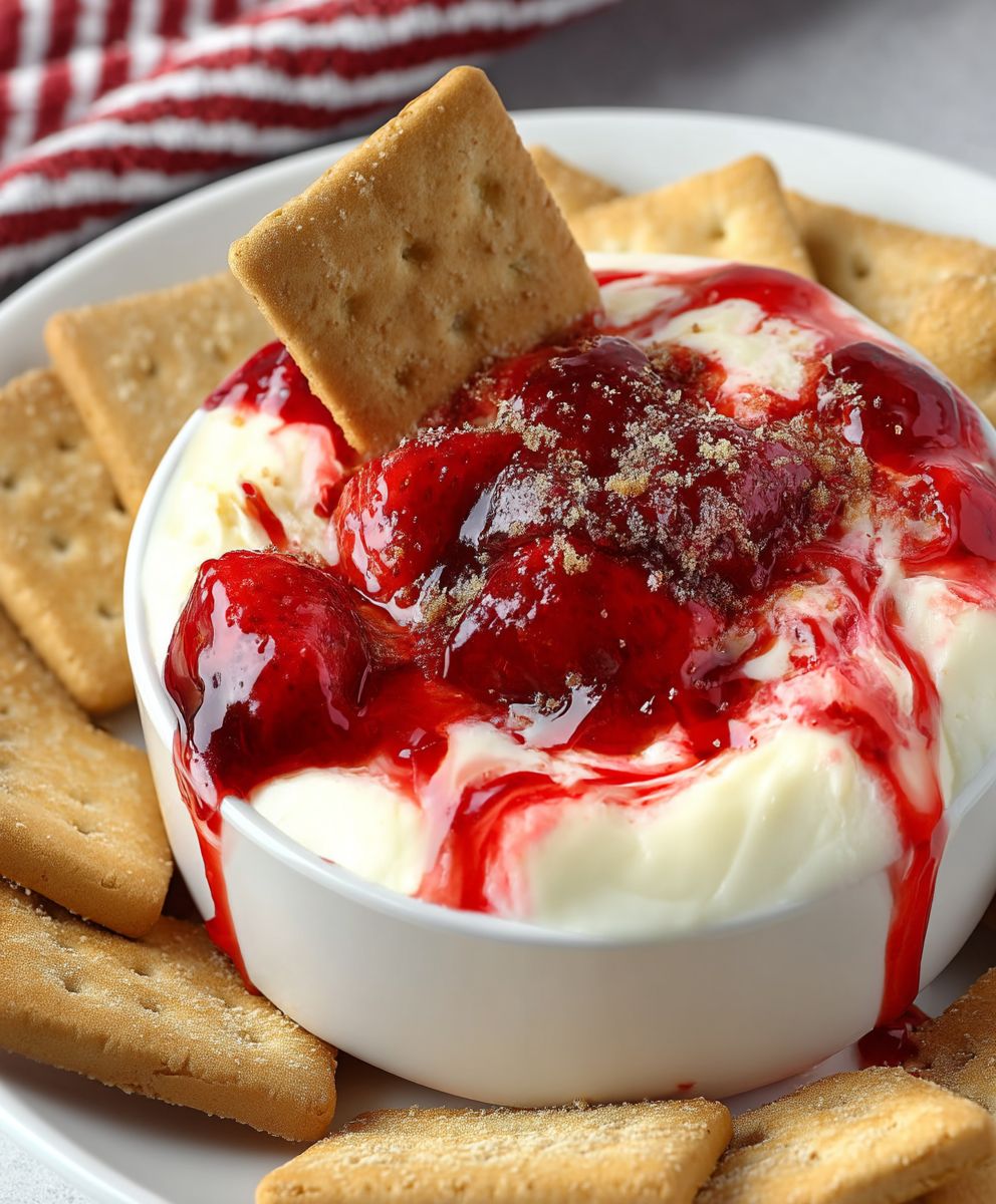 Strawberry cheesecake dip