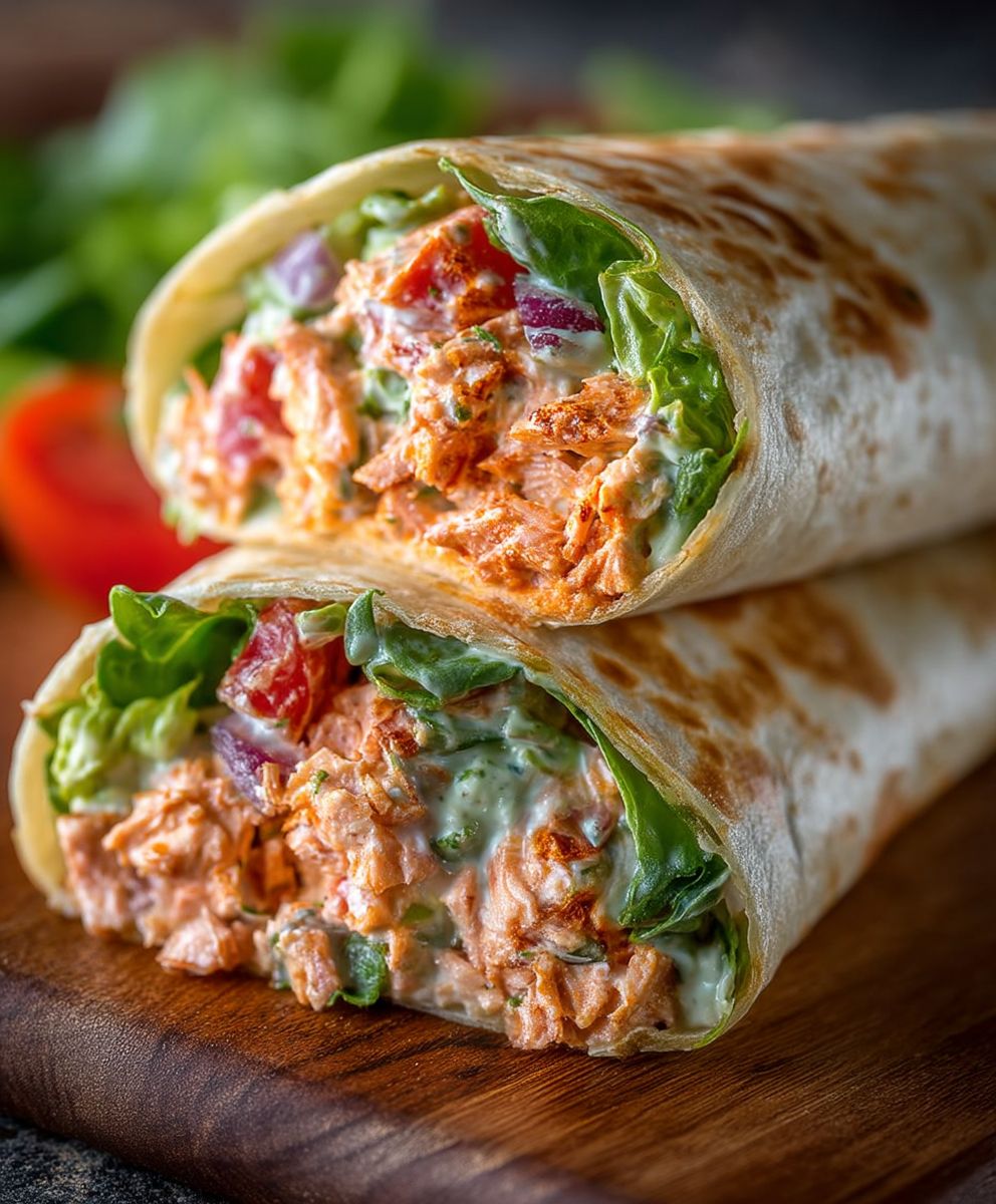 Spicy Sriracha Tuna Wraps