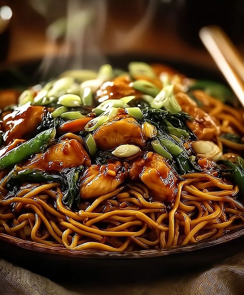 Garlic Chicken Lo Mein