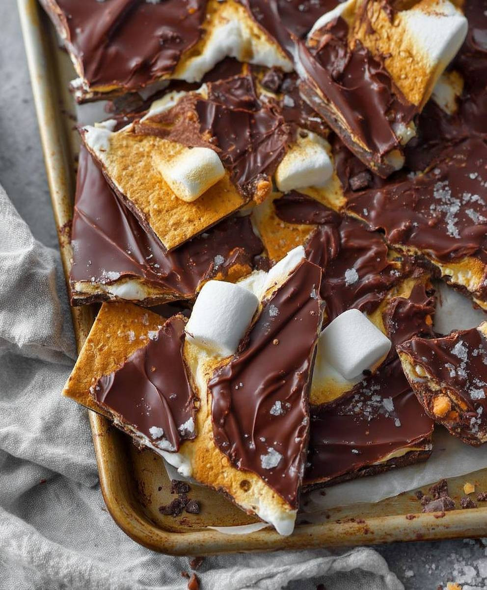 Smores Chocolate Bark