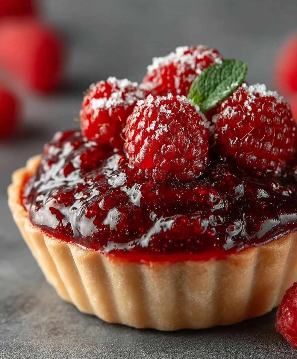 Raspberry filling for desserts