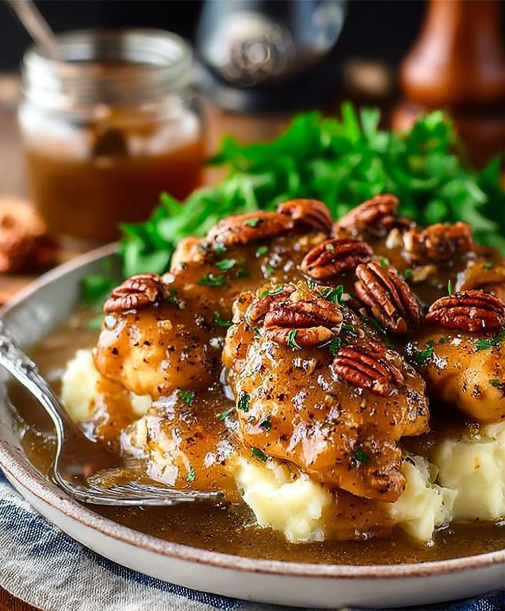 Maple Bourbon Pecan Chicken