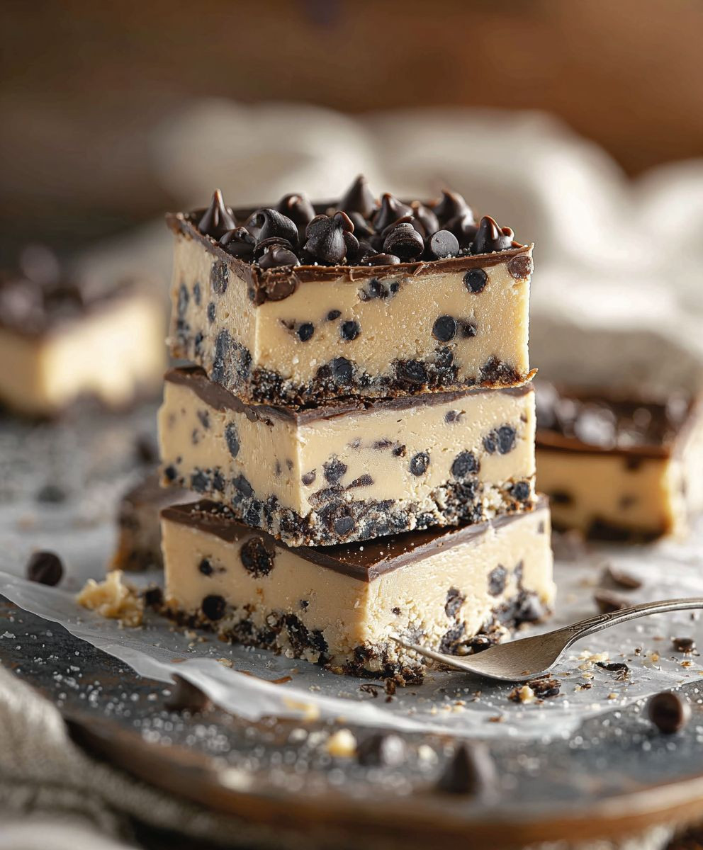 No Bake Cookie Dough Bars