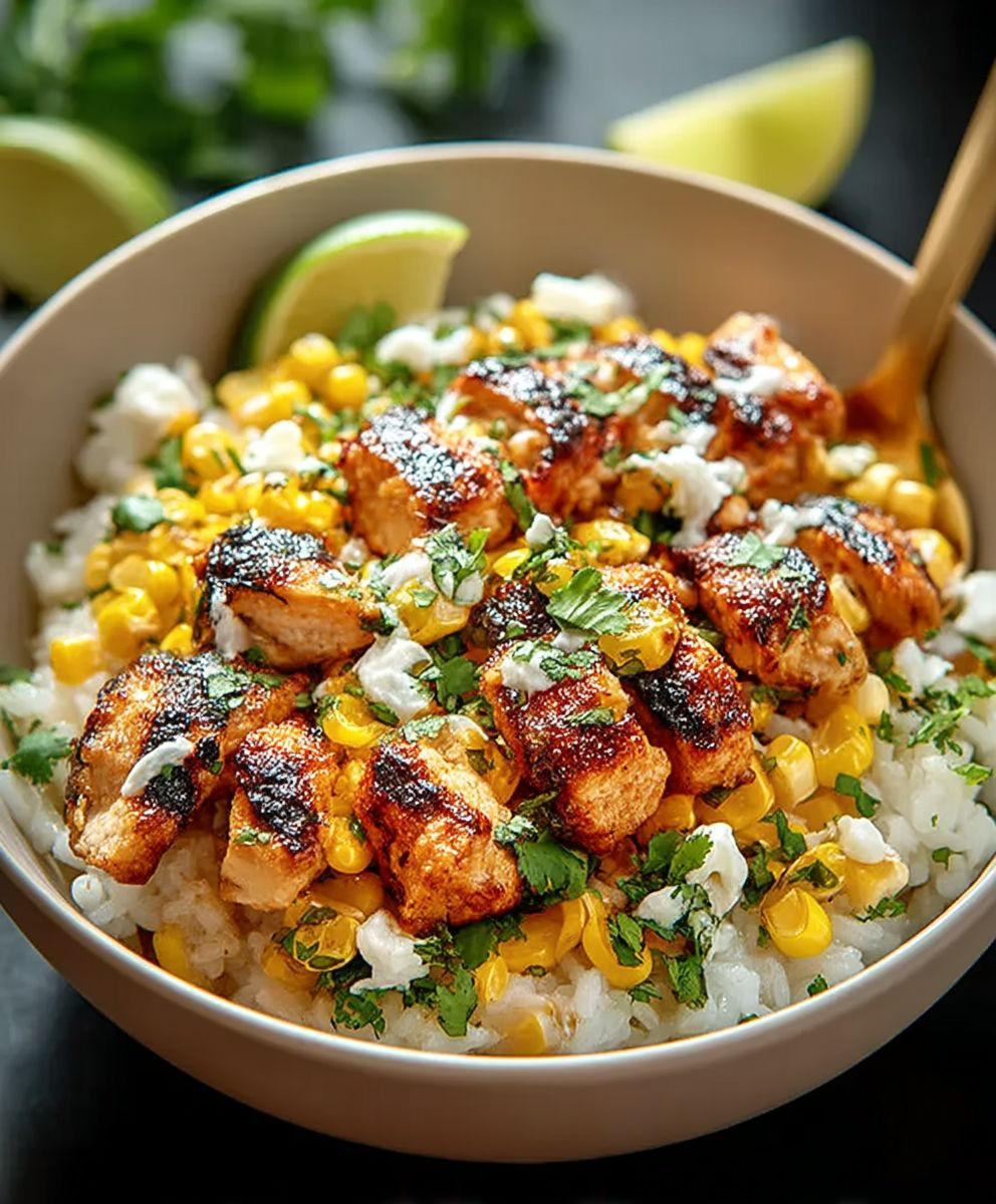 Street Corn Chicken Bowl