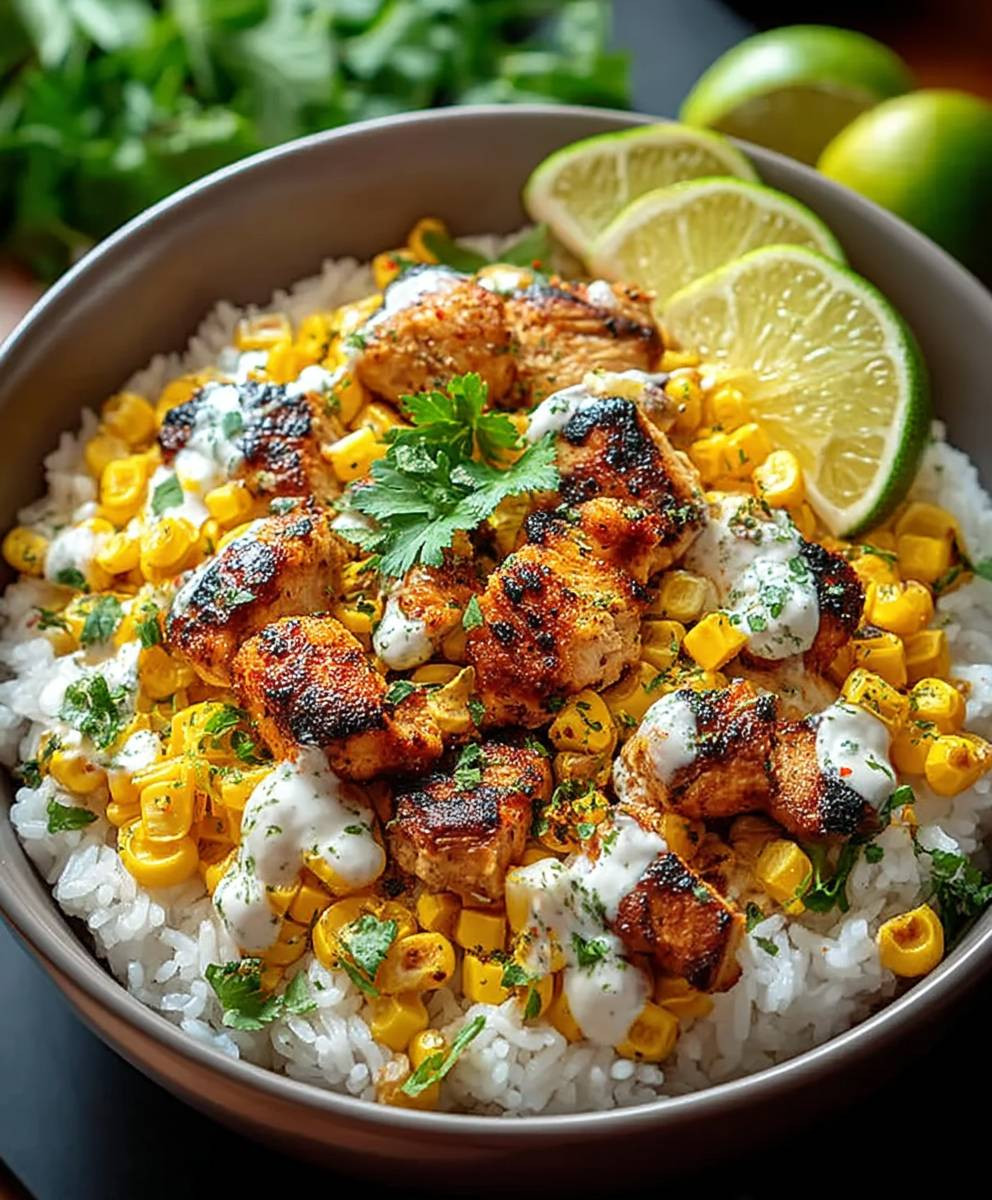 Street Corn Chicken Bowl