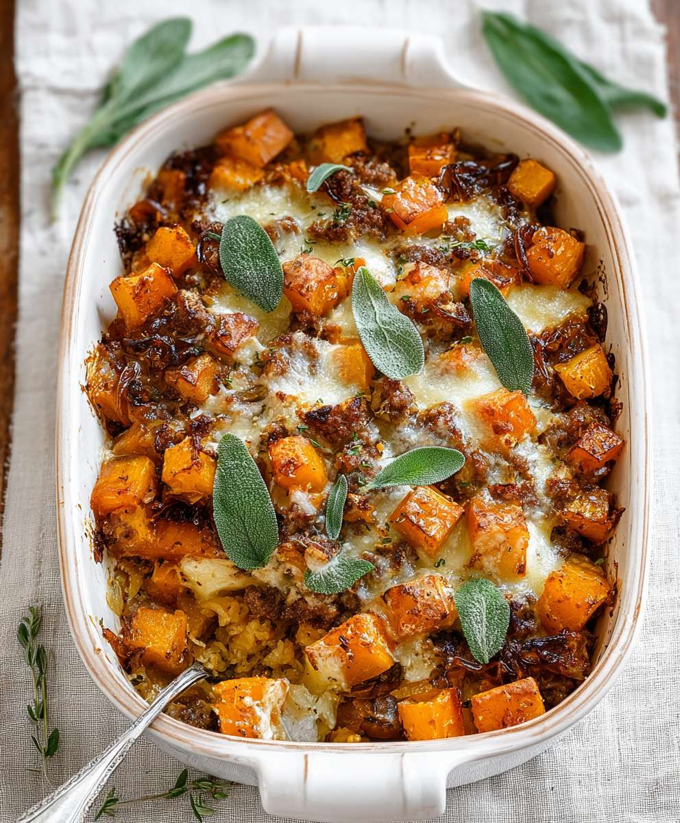 Butternut squash casserole
