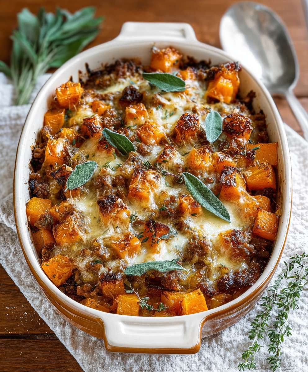 Butternut squash casserole