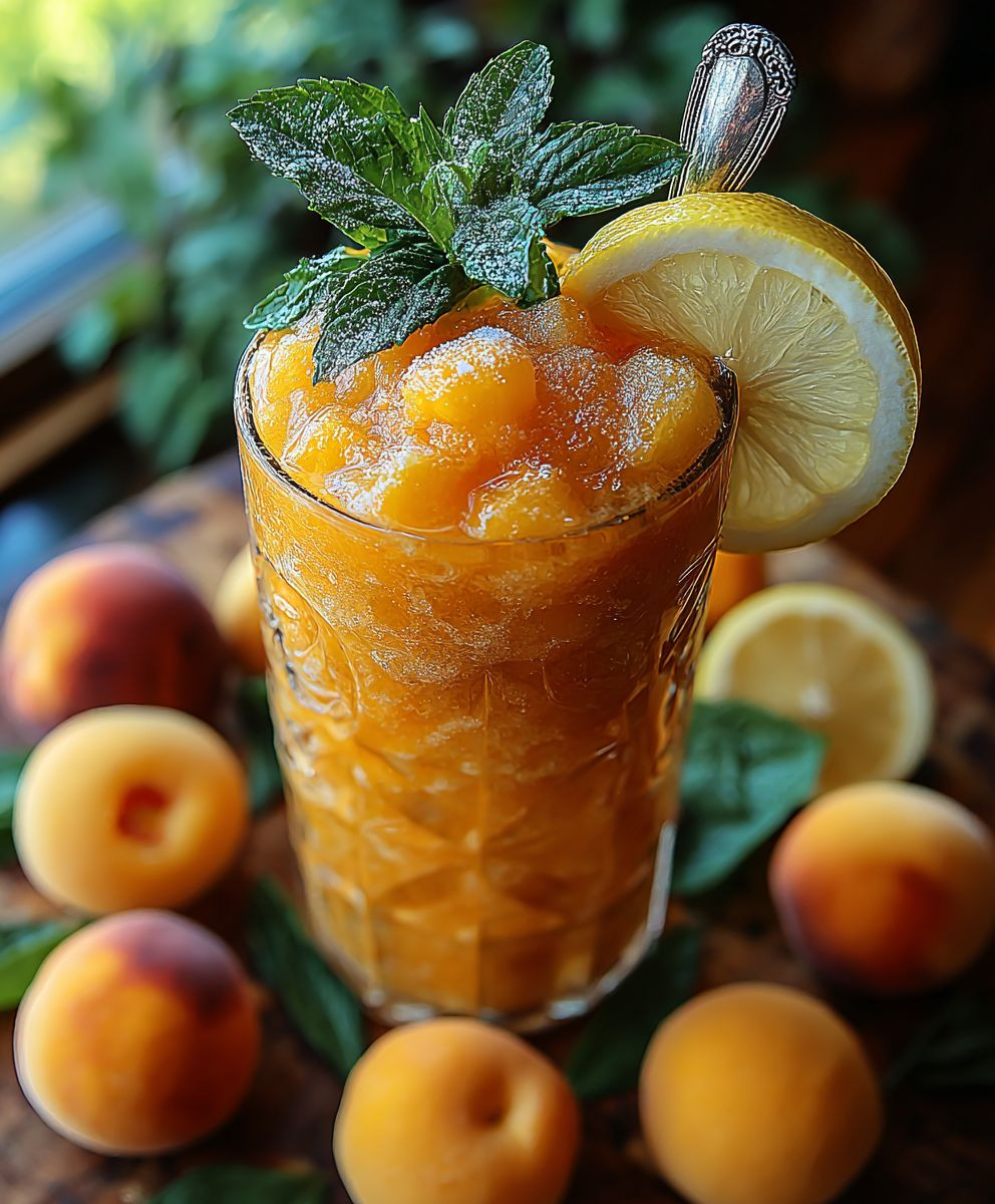Frozen Peach Lemonade