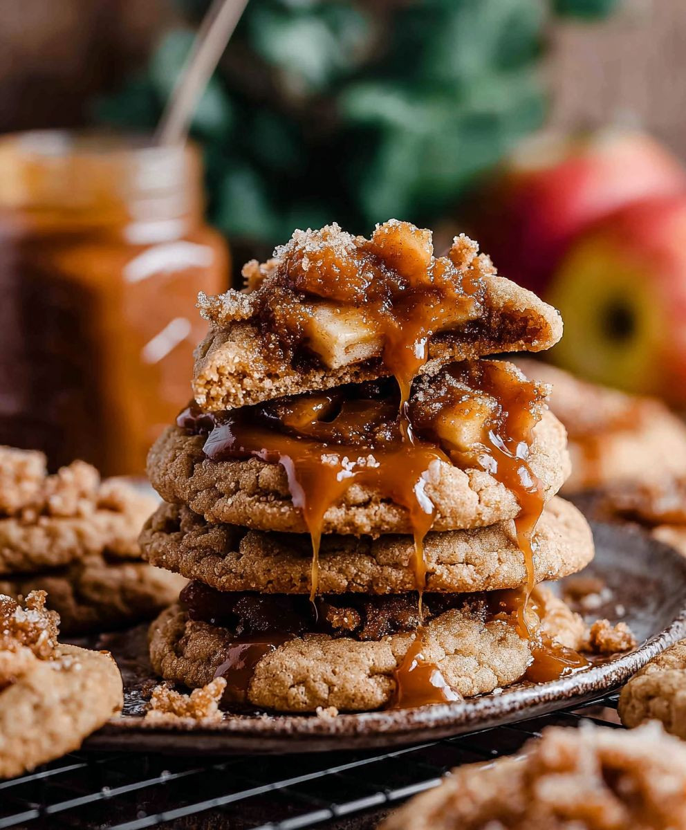 Salted Caramel Apple Pie Cookies